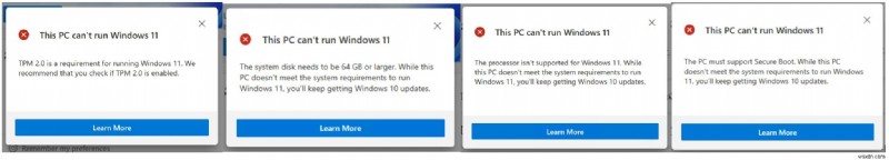 Khắc phục PC này không thể chạy Lỗi Windows 11 