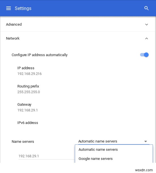 Cách khắc phục lỗi tra cứu DHCP không thành công trong Chromebook