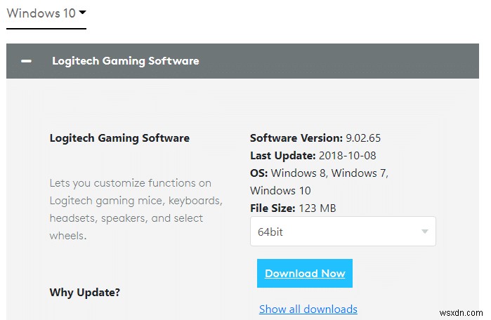 Sửa phần mềm chơi game của Logitech (Logitech Gaming Software) không mở được 