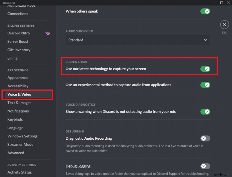 Fix Discord Go Live Không xuất hiện 