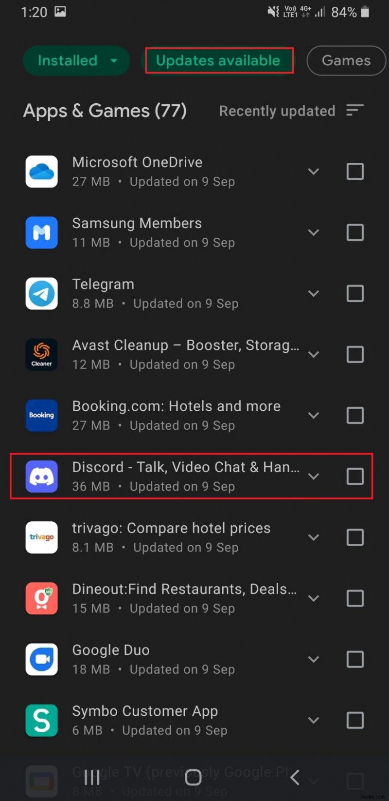 Cách cập nhật Discord