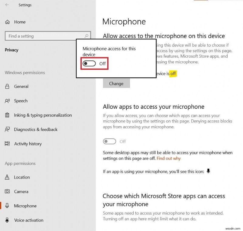 Cách tắt tiếng micrô trong Windows 10 