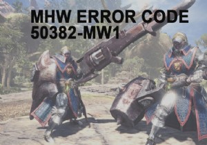 Sửa mã lỗi MHW 50382-MW1 