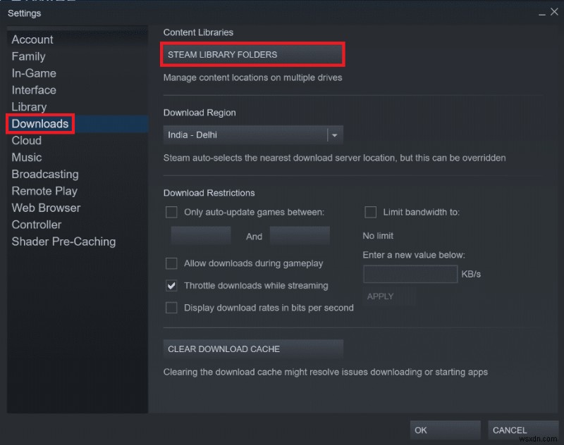 Trò chơi trên Steam được cài đặt ở đâu?