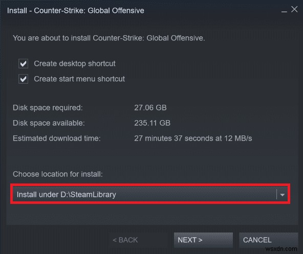 Trò chơi trên Steam được cài đặt ở đâu?