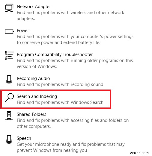 Khắc phục Windows 10 Start Menu Search không hoạt động 