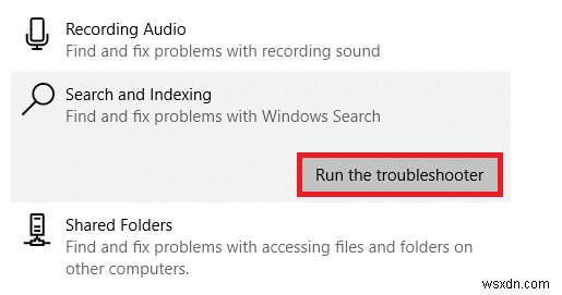 Khắc phục Windows 10 Start Menu Search không hoạt động 