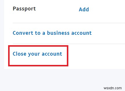 Cách xóa tài khoản PayPal