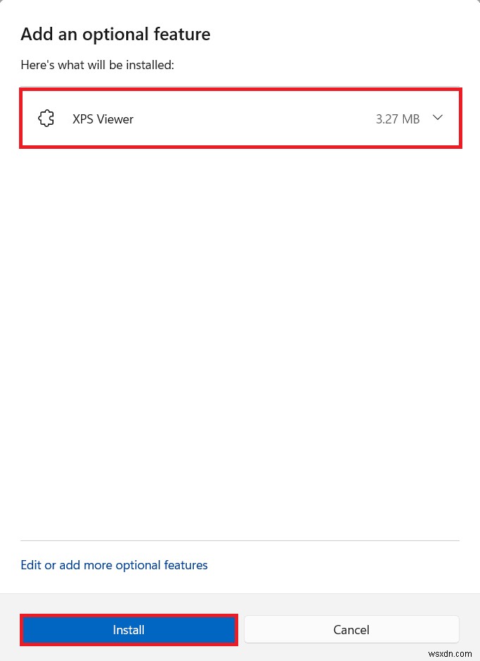 Cách cài đặt XPS Viewer trong Windows 11 