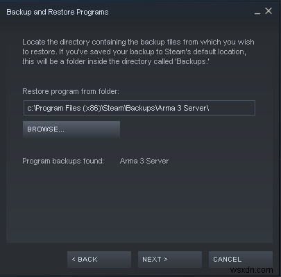 Cách sao lưu trò chơi trên Steam 