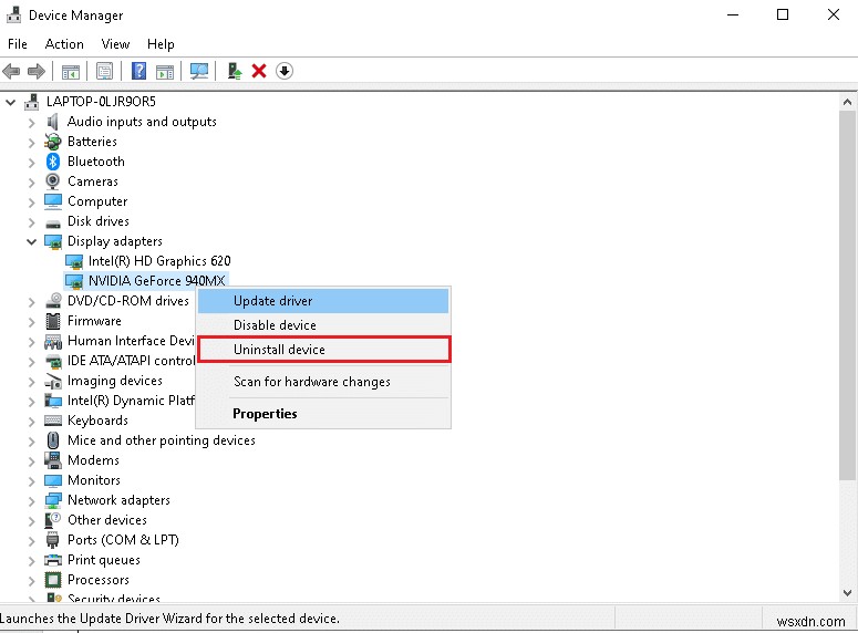 Sửa Windows 10 nvlddmkm.sys Không thành công 