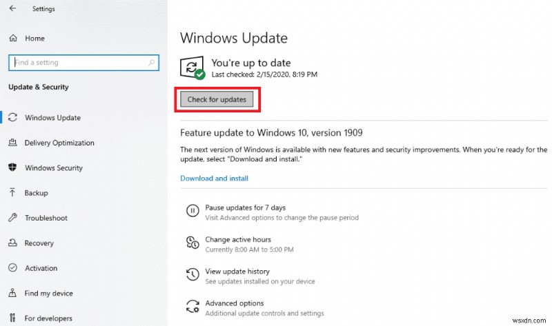 Sửa Windows 10 nvlddmkm.sys Không thành công 