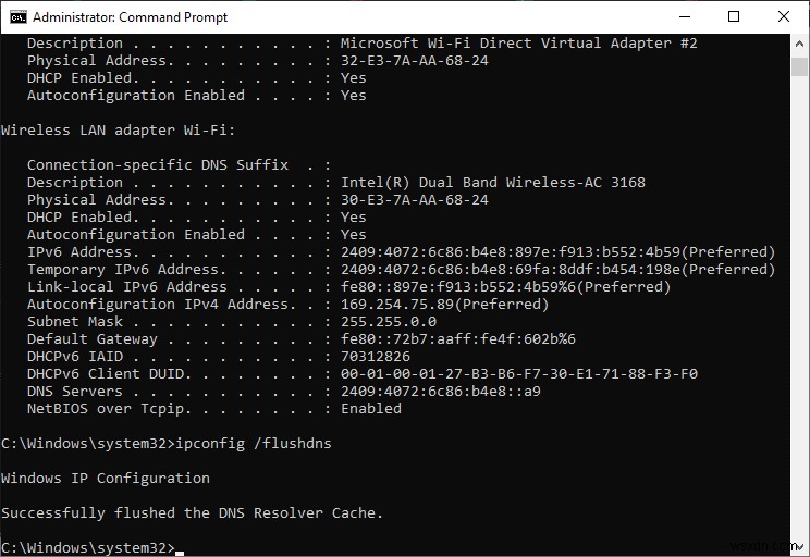 Sửa Ethernet không có lỗi cấu hình IP hợp lệ 