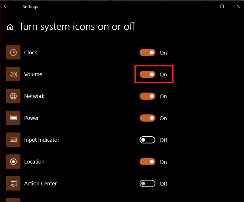 Sửa lỗi thiếu biểu tượng thanh tác vụ Windows 10 