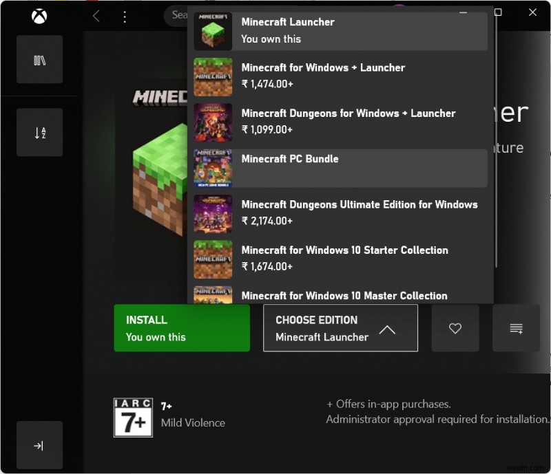 Cách tải xuống và cài đặt Minecraft trên Windows 11 