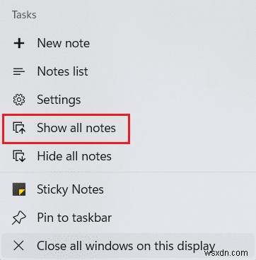 Cách sử dụng Sticky Notes trong Windows 11 