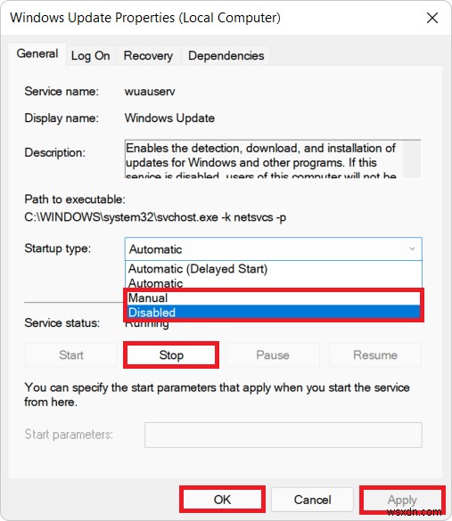 Cách bật hoặc tắt một dịch vụ trong Windows 11 