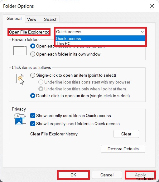 Cách bật hoặc tắt truy cập nhanh trong Windows 11 