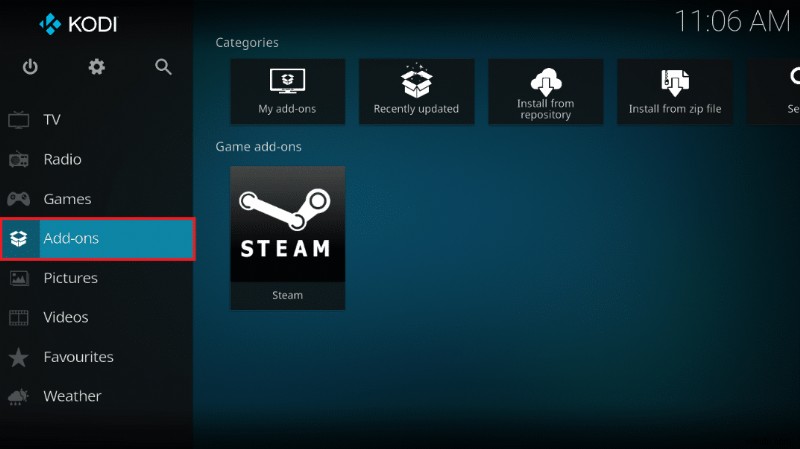 Cách chơi trò chơi Steam từ Kodi