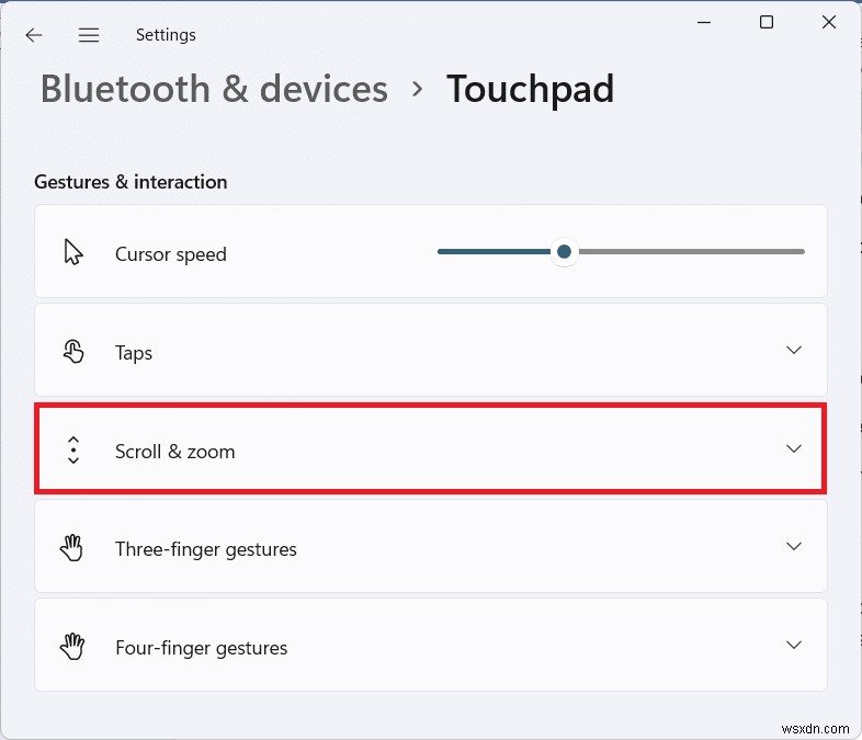 Cách tắt cử chỉ Touchpad trong Windows 11 