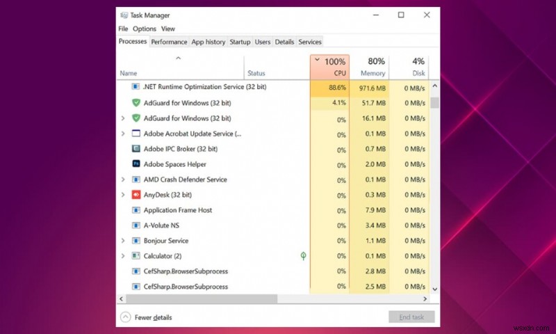 Khắc phục Dịch vụ tối ưu hóa thời gian chạy .NET Sử dụng CPU cao 