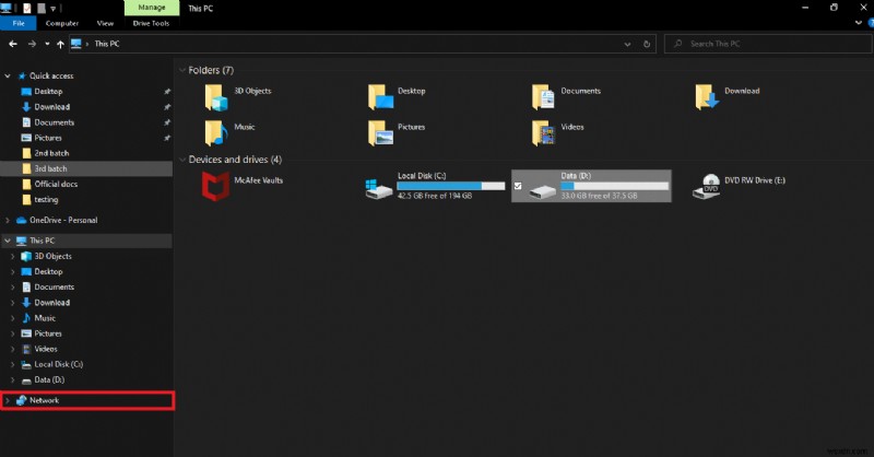 Sửa máy tính không hiển thị trên mạng trong Windows 10 