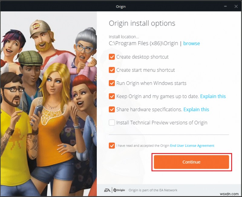 Cách sửa lỗi Origin 9:0 trong Windows 10