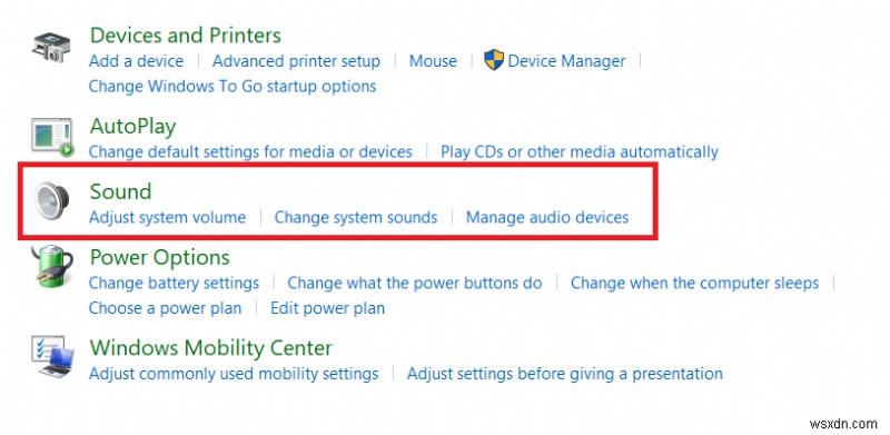 Cách truy cập Bảng điều khiển âm thanh trên Windows 10 