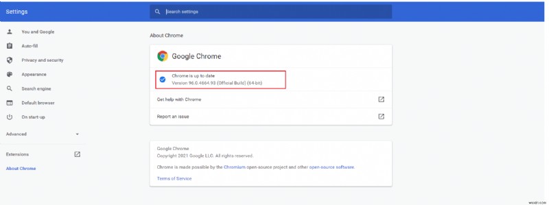 Sửa lỗi Google Chrome không cập nhật 