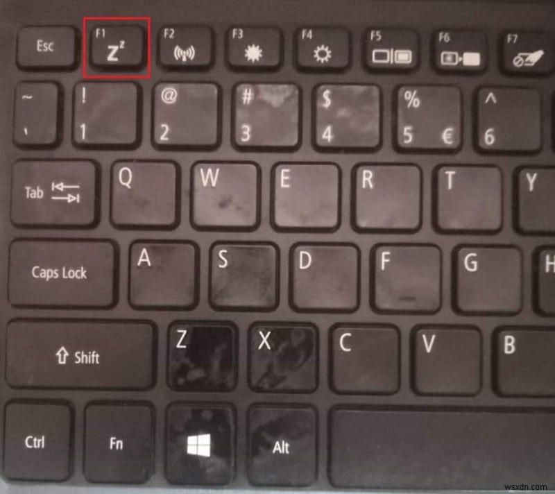 Cách tìm nút Sleep trên Windows 10 