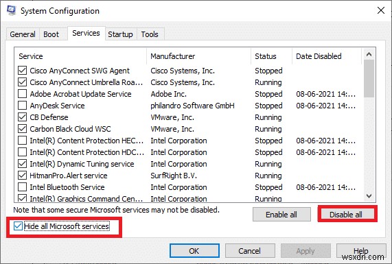 Sửa ERR_EMPTY_RESPONSE trên Windows 10 