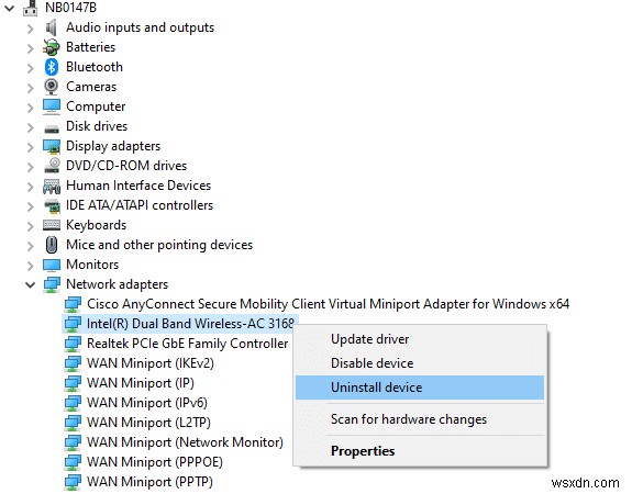 Sửa ERR_EMPTY_RESPONSE trên Windows 10 