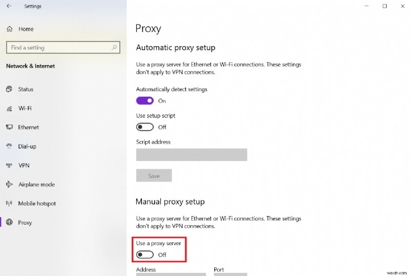 Sửa ERR_EMPTY_RESPONSE trên Windows 10 