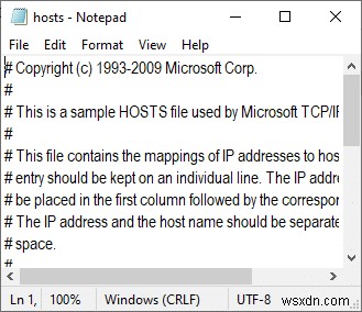 Sửa ERR_EMPTY_RESPONSE trên Windows 10 