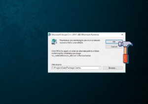 Khắc phục tính năng bạn đang cố gắng sử dụng nằm trên tài nguyên mạng không khả dụng 