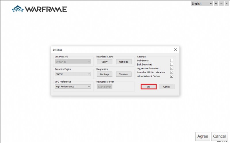 Sửa lỗi cập nhật trình khởi chạy Warframe không thành công 