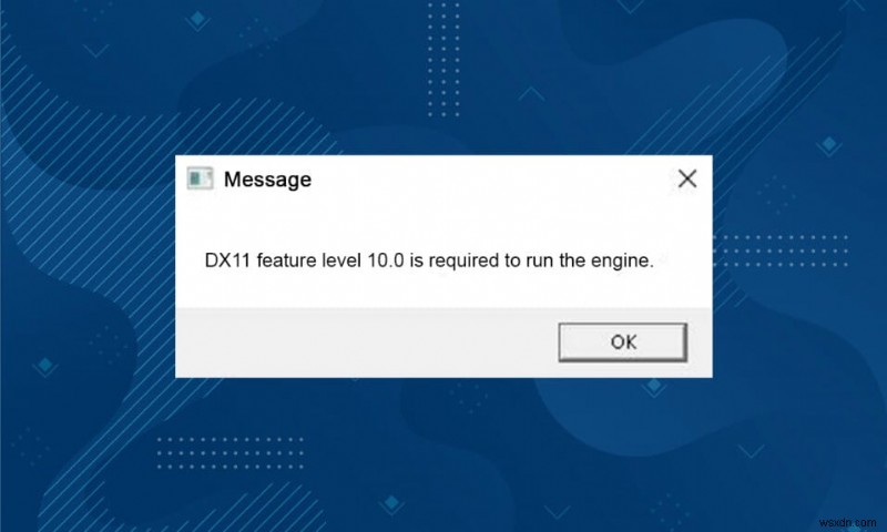 Sửa lỗi 10.0 của tính năng DX11