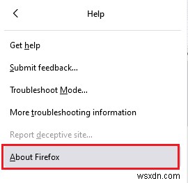 Sửa lỗi thiết lập lại kết nối Firefox 