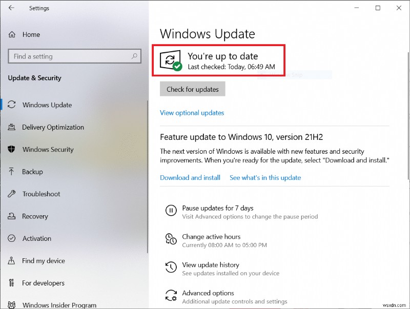 Sửa lỗi Windows Update 0x8007000d 