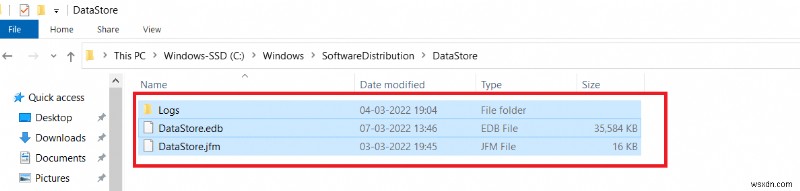 Sửa lỗi Windows Update Tải xuống 0x800f0984 2H1 