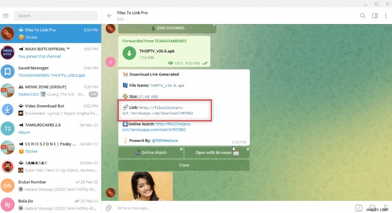 Cách tải xuống video Telegram trên Windows 10 