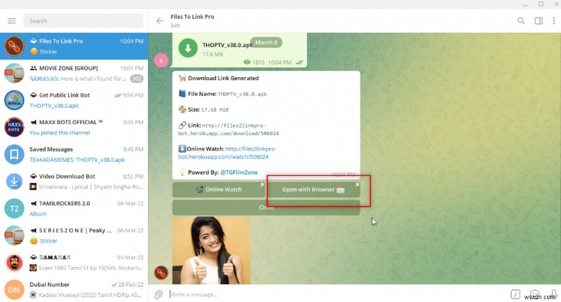 Cách tải xuống video Telegram trên Windows 10 