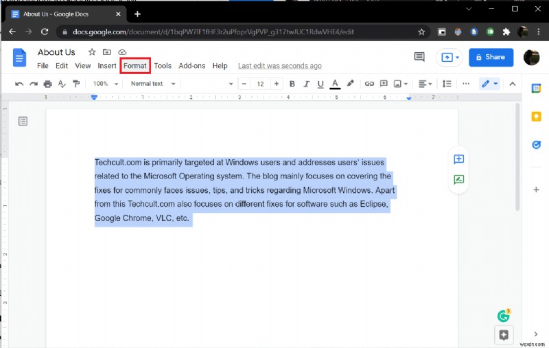 Cách tạo Thụt lề treo trong Word và Google Documents