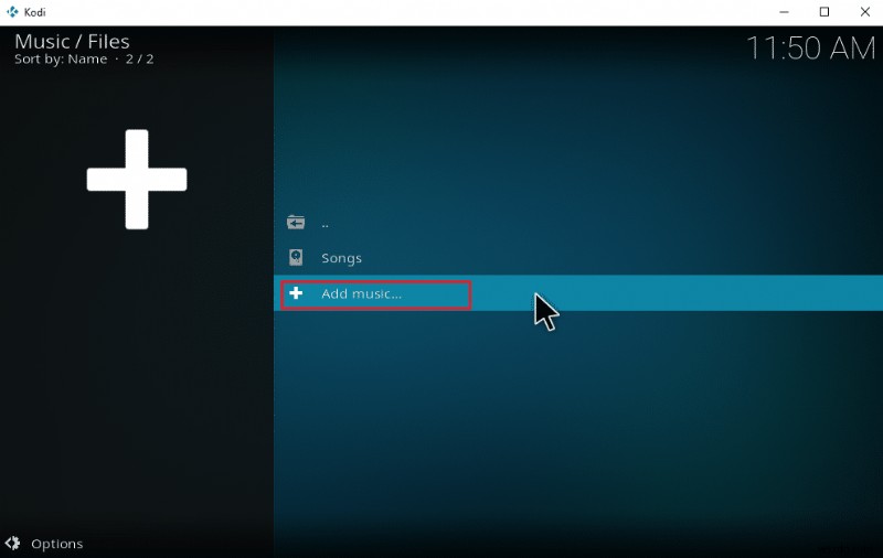 Cách thêm nhạc vào Kodi