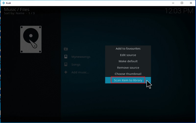 Cách thêm nhạc vào Kodi