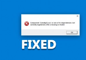 Sửa lỗi thiếu COMDLG32.OCX trong Windows 10 