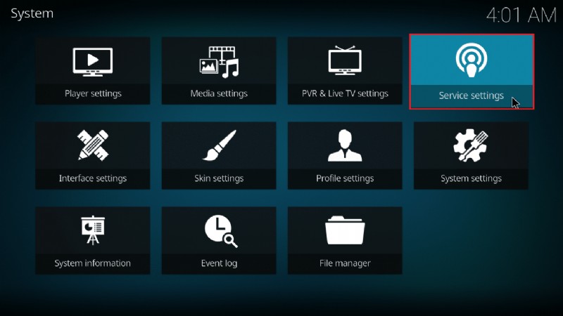 Cách sử dụng giao diện web Kodi 