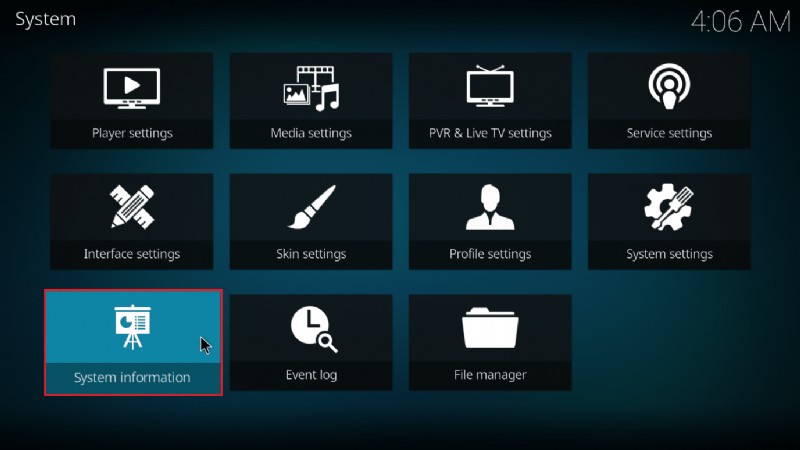 Cách sử dụng giao diện web Kodi 