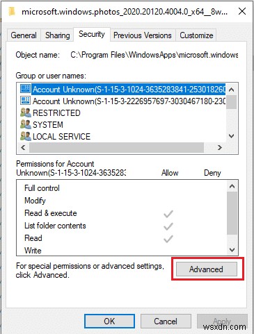 Sửa lỗi hệ thống tệp Windows 10 2147219196 