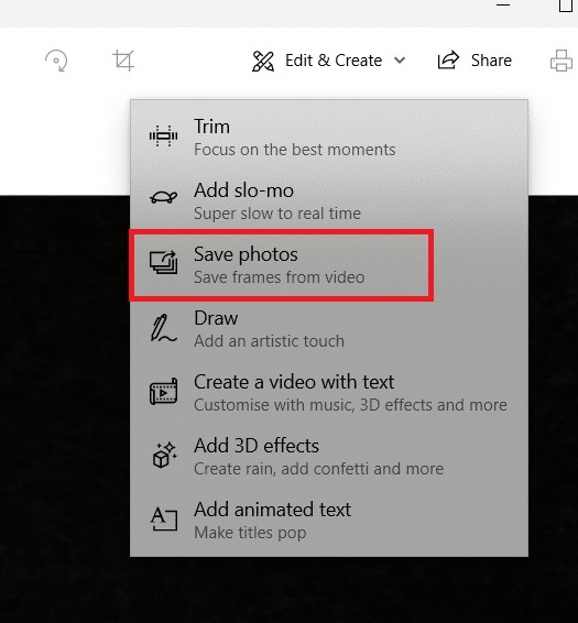 Cách trích xuất khung hình từ video trong Windows 10 